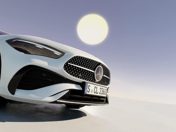 Frontal AMG del Mercedes CLA 35 con faros LED High Performance